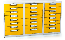 Unterbaublöcke UNI für Werkbänke 840 x 1443 x 600 - 24x Schubladen